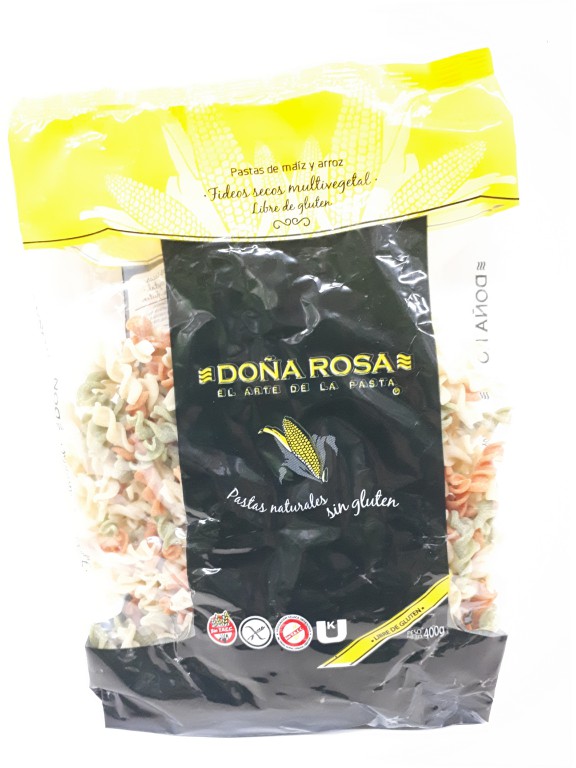 Doña Rosa Fideos Tirabuzón Multivegetal - Dietética Viamonte